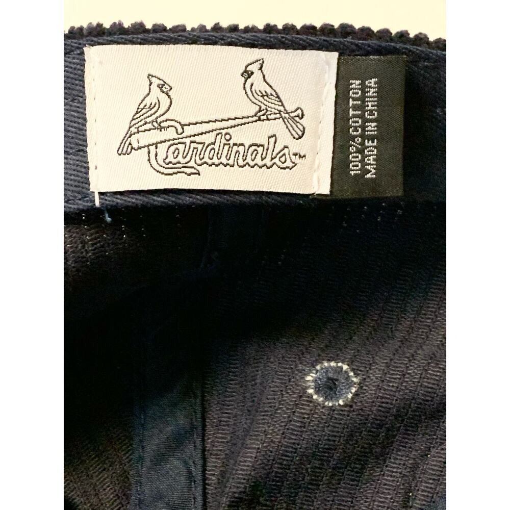 ST. LOUIS CARDINALS FANS: It’s Your New Navy Blue Corduroy Adjustable Cotton Cap - Picture 11 of 12